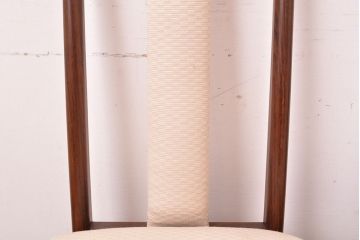 中古　デンマーク高級輸入家具　ローズウッド　高めの背もたれが印象的なチェア4脚セット(椅子、ダイニングチェア、北欧)(定価　4脚約60万円、北欧)(R-052363)