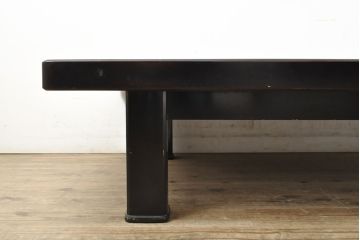 中古　美品　輪島塗り　一風変わった形の天板が魅力的な座卓(ローテーブル、センターテーブル)(R-052367)