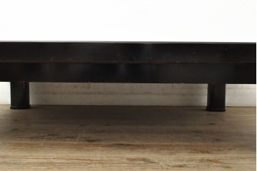 中古　美品　輪島塗り　一風変わった形の天板が魅力的な座卓(ローテーブル、センターテーブル)(R-052367)