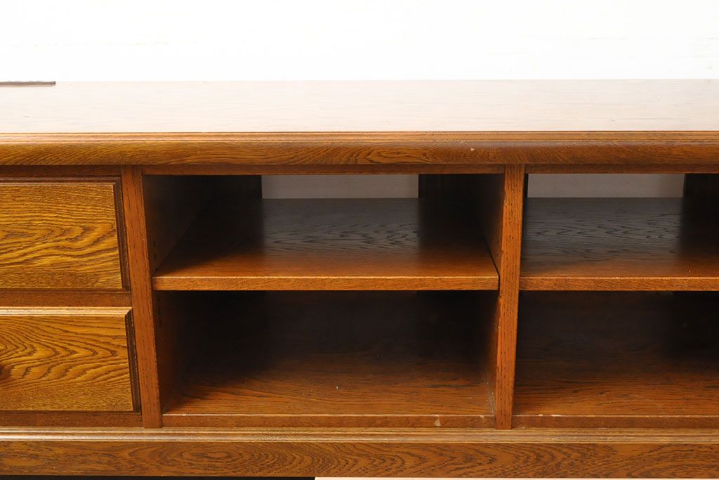 中古　三越家具(現カントリーハウス)　Brugge(ブルージュ)　美品!!　幅2500mm　特注品のコンセント付き大型テレビボード　(R-052377)