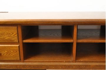 中古　三越家具(現カントリーハウス)　Brugge(ブルージュ)　美品!!　幅2500mm　特注品のコンセント付き大型テレビボード　(R-052377)