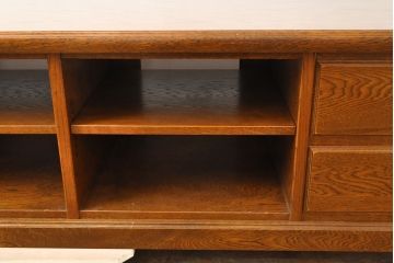 中古　三越家具(現カントリーハウス)　Brugge(ブルージュ)　美品!!　幅2500mm　特注品のコンセント付き大型テレビボード　(R-052377)