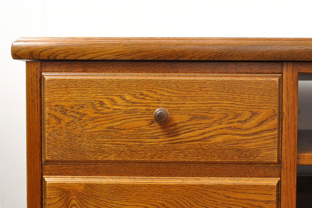 中古　三越家具(現カントリーハウス)　Brugge(ブルージュ)　美品!!　幅2500mm　特注品のコンセント付き大型テレビボード　(R-052377)