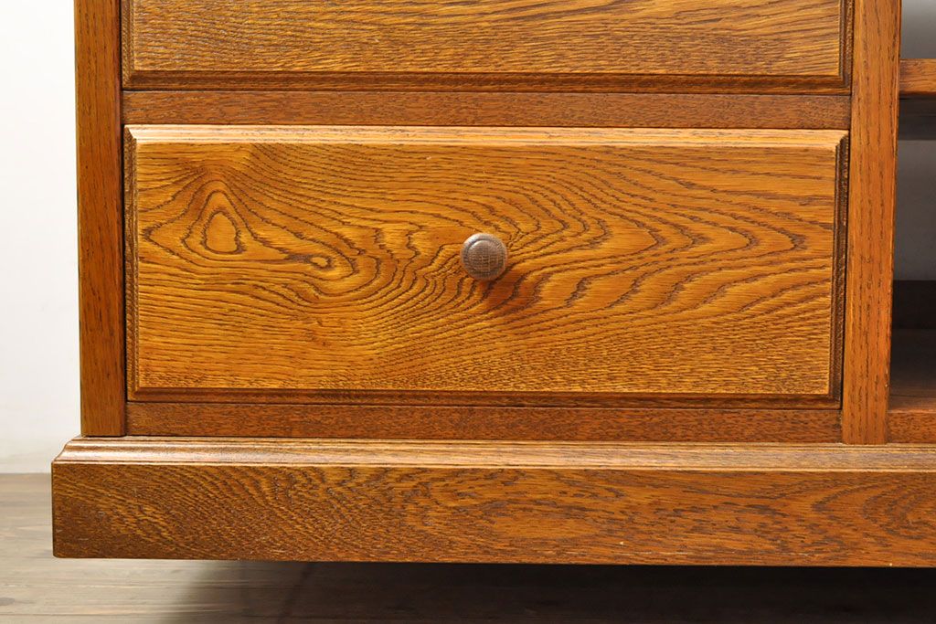 中古　三越家具(現カントリーハウス)　Brugge(ブルージュ)　美品!!　幅2500mm　特注品のコンセント付き大型テレビボード　(R-052377)