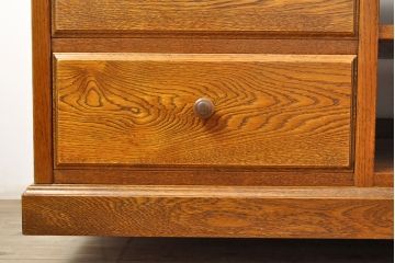 中古　三越家具(現カントリーハウス)　Brugge(ブルージュ)　美品!!　幅2500mm　特注品のコンセント付き大型テレビボード　(R-052377)