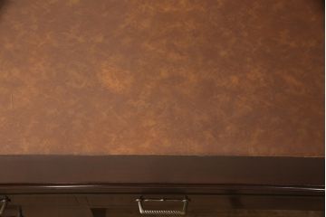 中古美品　神戸洋家具　メープル不二屋　シンプルさの中に洗練された美しさがあるレザートップデスク(机、在宅ワーク、在宅用ワークデスク)(R-052396)