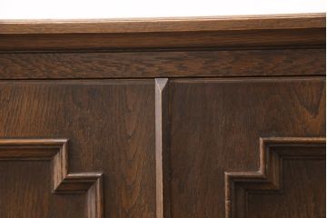 中古　美品　永田良介商店　クラシカルな佇まいが目を引くキャビネット(収納棚、下駄箱)(R-052397)