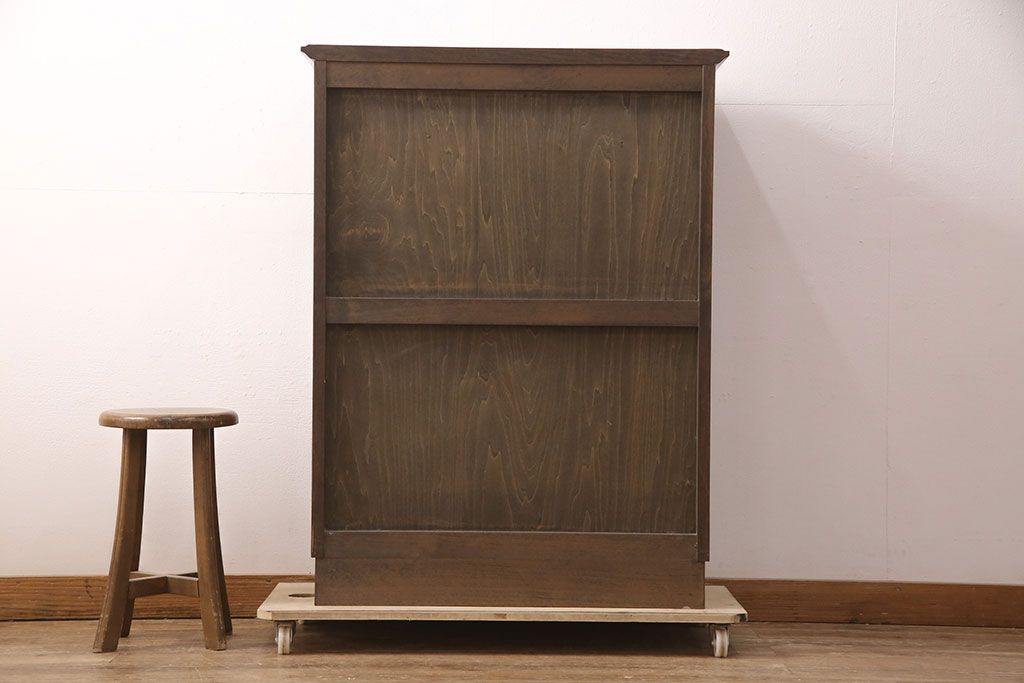 中古　美品　永田良介商店　クラシカルな佇まいが目を引くキャビネット(収納棚、下駄箱)(R-052397)