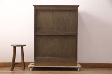 中古　美品　永田良介商店　クラシカルな佇まいが目を引くキャビネット(収納棚、下駄箱)(R-052397)