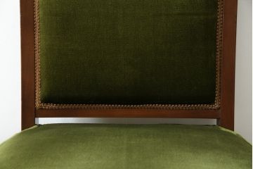 中古　神戸洋家具　メープル不二屋　シックな色合いが素敵なデスクチェア(椅子、ダイニングチェア)(R-052399)