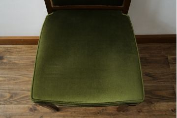 中古　神戸洋家具　メープル不二屋　シックな色合いが素敵なデスクチェア(椅子、ダイニングチェア)(R-052399)