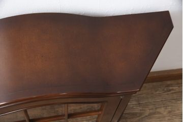 中古　神戸洋家具　メープル不二屋　見せる収納にぴったりなウォールキャビネット(飾り棚、陳列棚、収納棚)(R-052409)