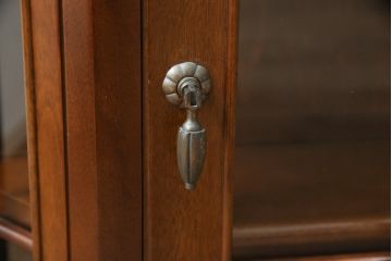 中古　神戸洋家具　メープル不二屋　見せる収納にぴったりなウォールキャビネット(飾り棚、陳列棚、収納棚)(R-052409)