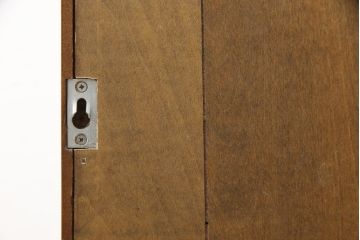 中古　神戸洋家具　メープル不二屋　見せる収納にぴったりなウォールキャビネット(飾り棚、陳列棚、収納棚)(R-052409)