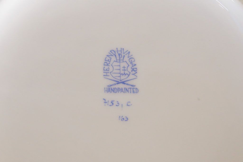 特大　ヘレンド　立体花柄花瓶　53cm(HEREND、フラワーベース、ハンガリー)(R-052413)