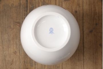 ヘレンド　ハンドペイント　花蝶文花瓶　38cm(HEREND、ハンガリー)(R-052414)