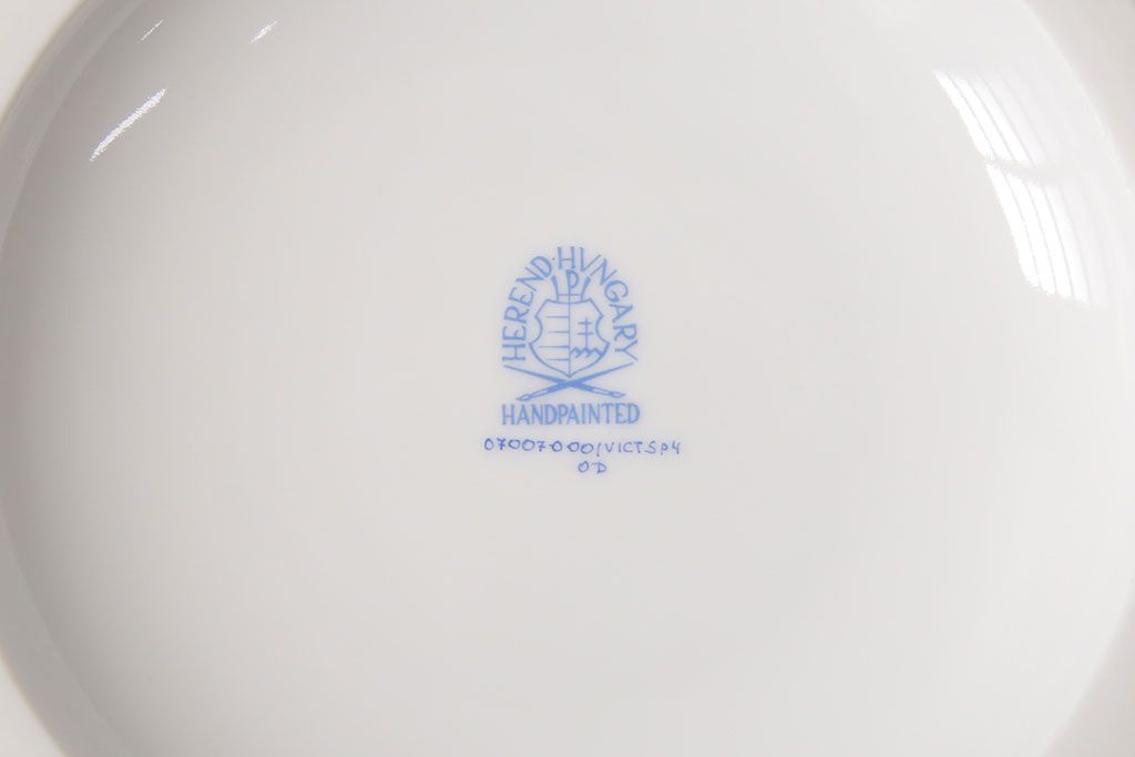 ヘレンド　ハンドペイント　花蝶文花瓶　38cm(HEREND、ハンガリー)(R-052414)