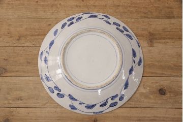 伊万里焼　兎に仙人図　染付　一尺三寸大皿(和食器)(R-052420)