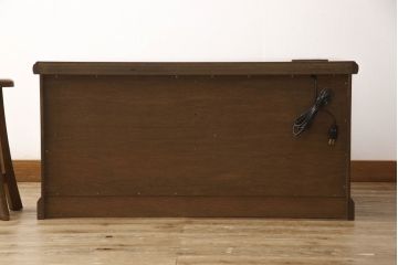 中古　カントリーハウス　秋山木工　シンプルで使い勝手のいいローチェスト(チェスト、引き出し、ローボード)(R-052423)