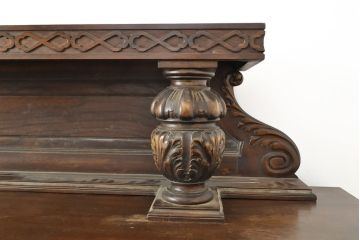 イギリスアンティーク　特大!　マホガニー材　バーズアイが特徴的なサイドボード(キャビネット、収納棚)(R-052424)