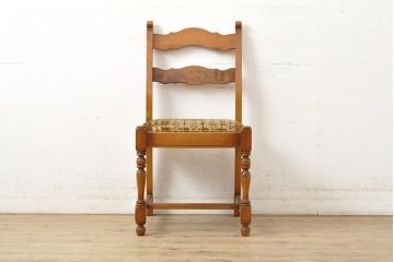 中古　横浜クラシック家具　ダニエル(daniel)　A-305　エレガントな佇まいが品の良さを高めるライティングデスク&チェアセット(定価約70万円)(ワークデスク、机、椅子)(R-052426)