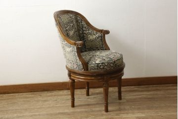 中古　DREXEL HERITAGE(ドレクセルヘリテイジ)　品のある佇まいが魅力的な回転チェア(アームチェア、デスクチェア、回転椅子)(R-052430)