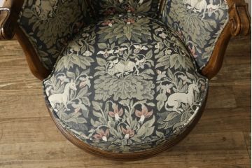 中古　DREXEL HERITAGE(ドレクセルヘリテイジ)　品のある佇まいが魅力的な回転チェア(アームチェア、デスクチェア、回転椅子)(R-052430)
