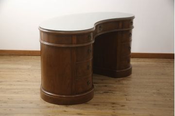中古　DREXEL HERITAGE(ドレクセルヘリテイジ)　Cameo Classics(キャメオクラシックス)　高級感溢れるキドニーデスク(定価約170万円)(両袖デスク、机、在宅ワーク、在宅用ワークデスク、カウンターテーブル)(R-052437)