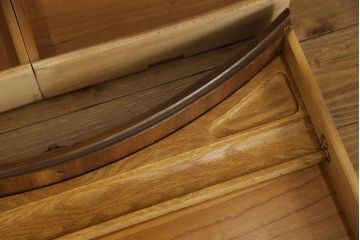 中古　DREXEL HERITAGE(ドレクセルヘリテイジ)　Cameo Classics(キャメオクラシックス)　高級感溢れるキドニーデスク(定価約170万円)(両袖デスク、机、在宅ワーク、在宅用ワークデスク、カウンターテーブル)(R-052437)