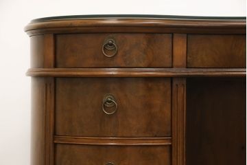 中古　DREXEL HERITAGE(ドレクセルヘリテイジ)　Cameo Classics(キャメオクラシックス)　高級感溢れるキドニーデスク(定価約170万円)(両袖デスク、机、在宅ワーク、在宅用ワークデスク、カウンターテーブル)(R-052437)