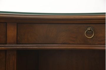 中古　DREXEL HERITAGE(ドレクセルヘリテイジ)　Cameo Classics(キャメオクラシックス)　高級感溢れるキドニーデスク(定価約170万円)(両袖デスク、机、在宅ワーク、在宅用ワークデスク、カウンターテーブル)(R-052437)