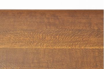 中古　美品　高級品!　秋山木工　ナラ材　極厚の天板が目を引くダイニングテーブル(食卓)(R-052439)