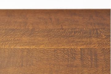 中古　美品　高級品!　秋山木工　ナラ材　極厚の天板が目を引くダイニングテーブル(食卓)(R-052439)