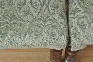 イギリスアンティーク　オーク材　脚の凝ったつくりが目を引くツイストレッグチェア2脚セット(ダイニングチェア、椅子)(R-052442)