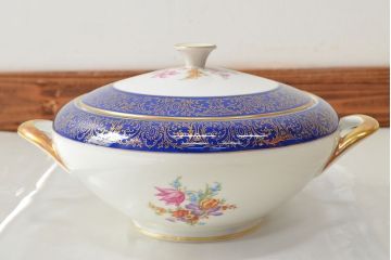 ドイツ　BAVARIA　TIRSCHENREUTH　チュリーンなど10点(スープ皿、オーバルプレート、キャセロール、洋食器)(R-052447)