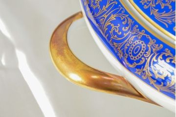 ドイツ　BAVARIA　TIRSCHENREUTH　チュリーンなど10点(スープ皿、オーバルプレート、キャセロール、洋食器)(R-052447)