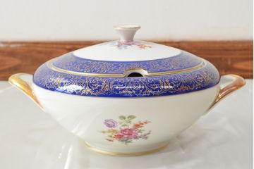 ドイツ　BAVARIA　TIRSCHENREUTH　チュリーンなど10点(スープ皿、オーバルプレート、キャセロール、洋食器)(R-052447)