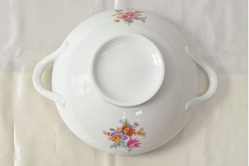 ドイツ　BAVARIA　TIRSCHENREUTH　チュリーンなど10点(スープ皿、オーバルプレート、キャセロール、洋食器)(R-052447)