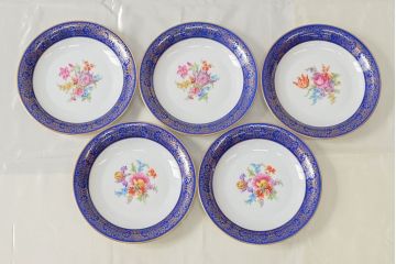 ドイツ　BAVARIA　TIRSCHENREUTH　チュリーンなど10点(スープ皿、オーバルプレート、キャセロール、洋食器)(R-052447)