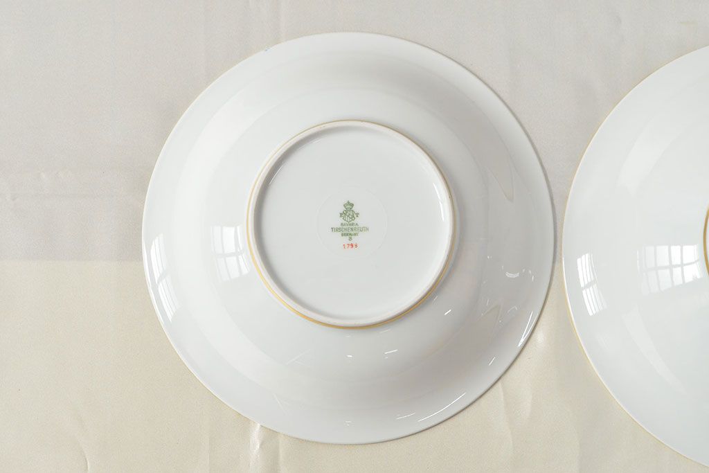 ドイツ　BAVARIA　TIRSCHENREUTH　チュリーンなど10点(スープ皿、オーバルプレート、キャセロール、洋食器)(R-052447)