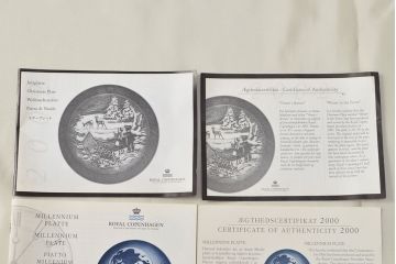 ROYAL COPENHAGEN　ロイヤルコペンハーゲン　イヤープレート11枚(1992〜1994年、1996〜1999年、2000、2002、2003、2008年)(R-052450)