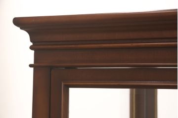 中古　超美品　超高級品　イタリア　Asnaghi Interiors(アスナギインテリア)　ロココ調　脚の凝った装飾が美しいキュリオケース(定価約300万円)(キャビネット、ガラスケース、ショーケース、Gケース)(R-052454)