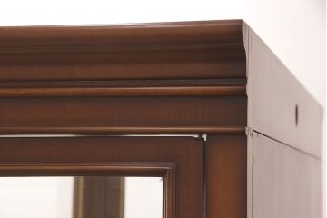 中古　超美品　超高級品　イタリア　Asnaghi Interiors(アスナギインテリア)　ロココ調　脚の凝った装飾が美しいキュリオケース(定価約300万円)(キャビネット、ガラスケース、ショーケース、Gケース)(R-052454)