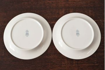 ROYAL COPENHAGEN　ロイヤルコペンハーゲン　FAJANCE　カップ&ソーサー2客(箱付き、洋食器)(R-052456)