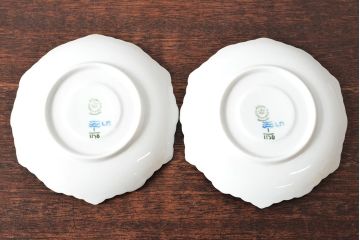 ROYAL COPENHAGEN　ロイヤルコペンハーゲン　ブルーフルーテッド　フルレース　カップ&ソーサー2客(洋食器)(定価88,000円)(R-052458)