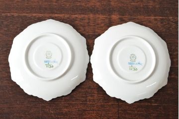 ROYAL COPENHAGEN　ロイヤルコペンハーゲン　ブルーフルーテッド　フルレース　カップ&ソーサー2客(洋食器)(定価88,000円)(R-052459)