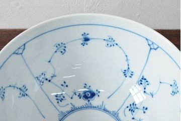 ROYAL COPENHAGEN　ロイヤルコペンハーゲン　ブルーフルーテッド　ハーフレース　ボウル(深皿、洋食器)(定価66,000円)(R-052461)