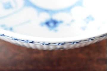 ROYAL COPENHAGEN　ロイヤルコペンハーゲン　ブルーフルーテッド　ハーフレース　ボウル(深皿、洋食器)(定価66,000円)(R-052461)