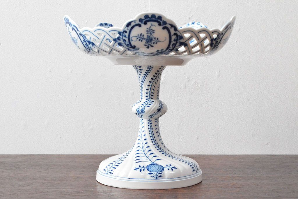 MEISSEN　マイセン　ブルーオニオン　コンポート(ケーキ皿、フルーツコンポート、洋食器、2級品)(R-052464)