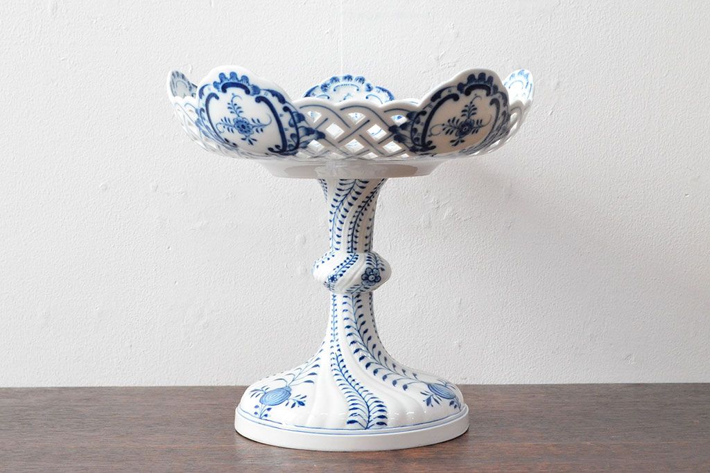 MEISSEN　マイセン　ブルーオニオン　コンポート(ケーキ皿、フルーツコンポート、洋食器、2級品)(R-052464)